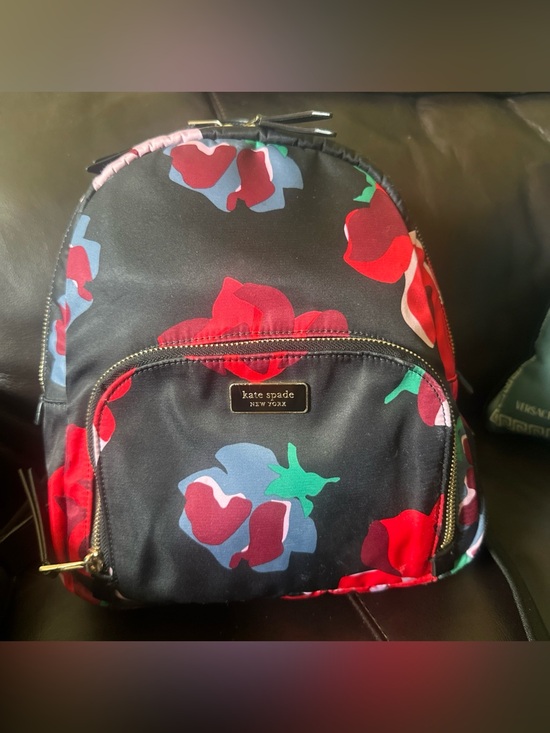kate spade Handbags - kate spade Black Floral Mini Backpack